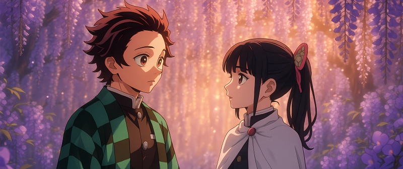 Tanjiro Kamado, Kanao Tsuyuri, Demon Slayer: Kimetsu no Yaiba, 5K, 8K
