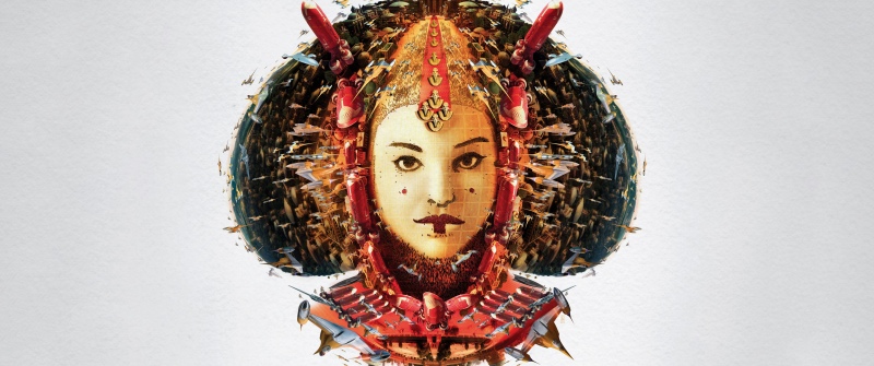 Queen Amidala, Star Wars, Digital Art, 5K, White background