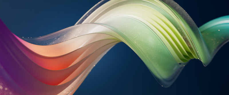 Translucent, Abstract art, Fluid gradient, Pastel colors, Dark blue