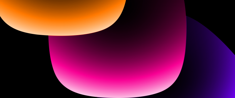 Gradient shapes, 8K, Vibrant, Colorful gradients, 5K, Black background