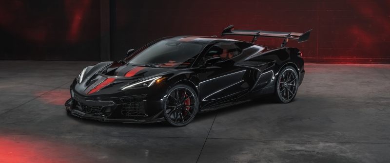 Chevrolet Corvette ZR1X, ZTK Performance Package, 2026, 5K, Dark aesthetic, Black cars