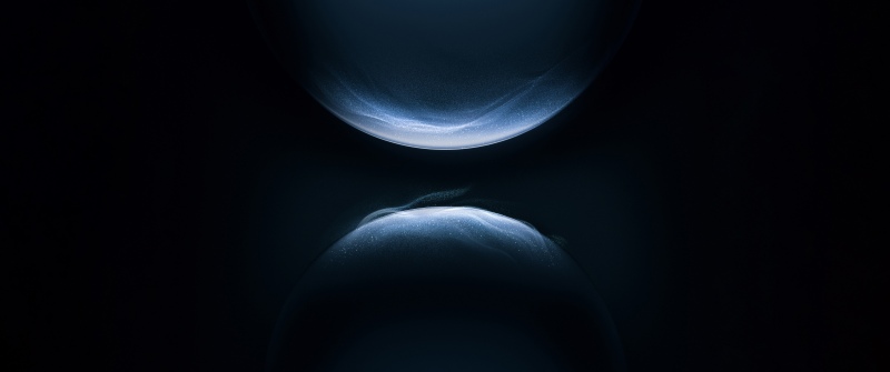 Huawei, Dark blue, Glowing particles, Flow, AMOLED, 5K, Dark background