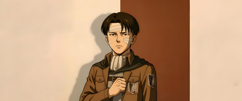 Levi Ackerman, 8K, Attack on Titan, Survey Corps, Minimalist, 5K