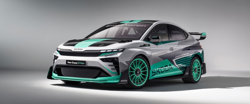 Skoda Enyaq RS Race, 2025, 5K, Concept cars, Electric Race Cars