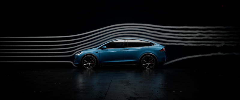 Tesla Model X Plaid, Dark background, 2025, Tesla Model X