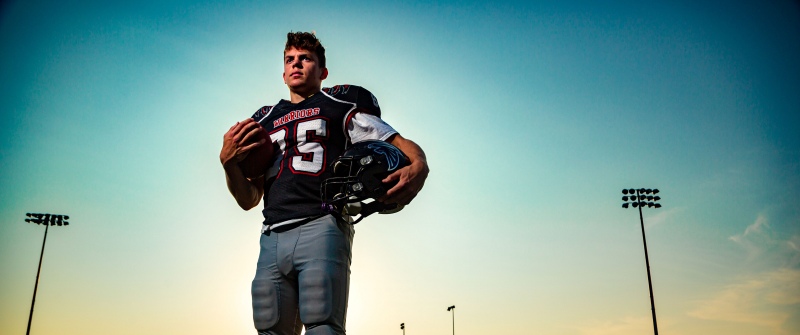 Cooper DeJean, Warriors, American football player, 5K, Stadium, Sunset