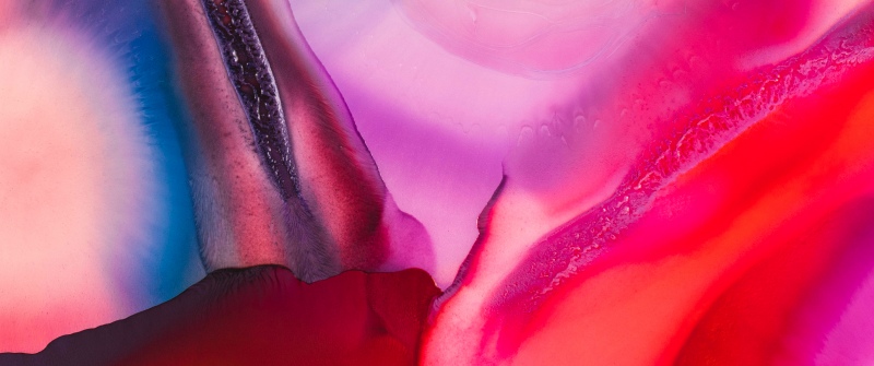 Fluid abstract, Vibrant, Pink abstract, 5K