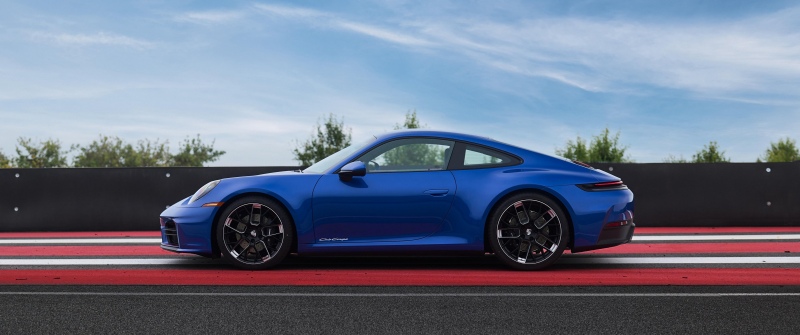 Porsche 911 Carrera Club Coupe, 2026, 5K, Porsche 911 Carrera, Sports cars, Blue car, Racetrack