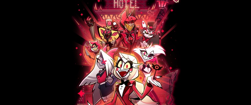 Hazbin Hotel, 8K, Season 2, Black background, 5K