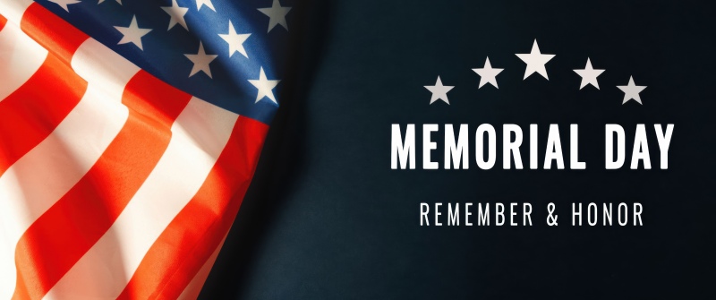 Remember, Memorial Day, United States flag, 5K, Dark background, Honor