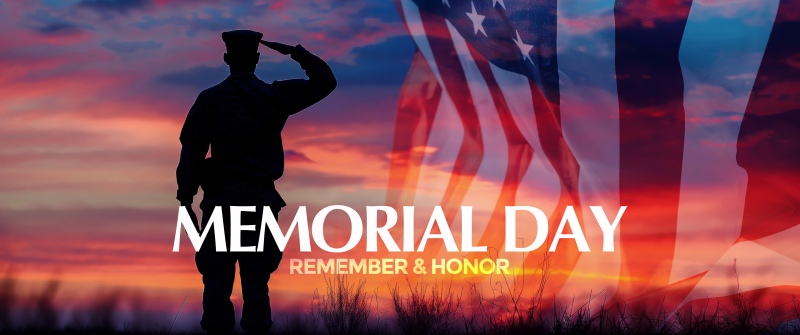 Memorial day, Soldier, Salute, American flag, Sunset, Patriotic, Honor