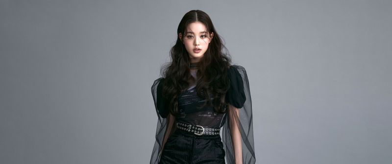 Jang Wonyoung, IVE (K-pop), 5K, Grey background