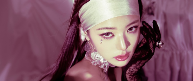 Jang Wonyoung - Accendio, IVE (K-pop), 5K, Monochromatic, Pink aesthetic