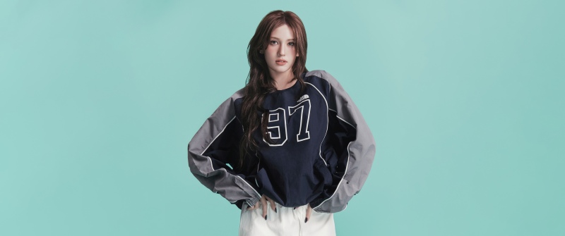 Jeon Somi, Teal background, 5K, K-pop idol