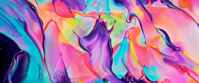 Liquid art, Abstract design, Vibrant, Fluid art, 5K