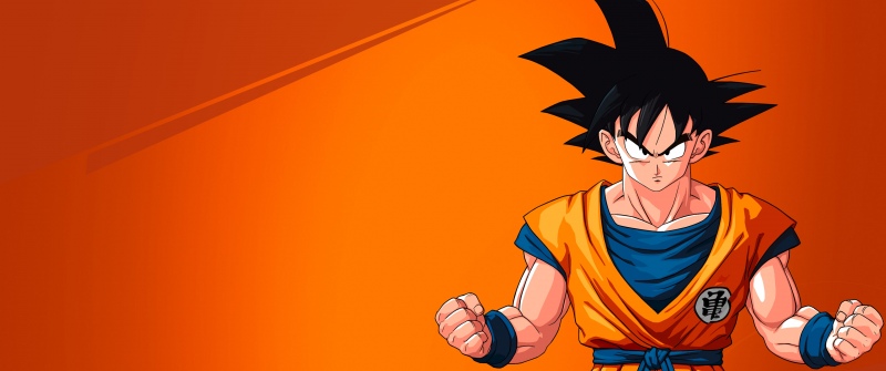 Goku, Orange background, Dragon Ball Z: Kakarot, Anime game
