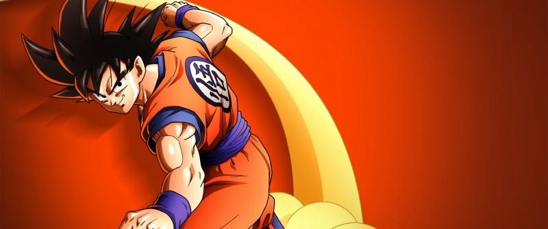 Dragon Ball Z: Kakarot, Goku, Orange background, Video Game