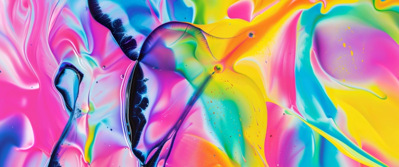 Vibrant, Liquid art, Abstract art, Colorful background, 5K