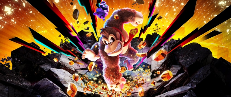 Donkey Kong Bananza, Key Art, 2025 Games, Nintendo Switch, 5K