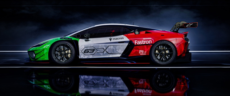 Lamborghini Temerario GT3, Dark background 5K
