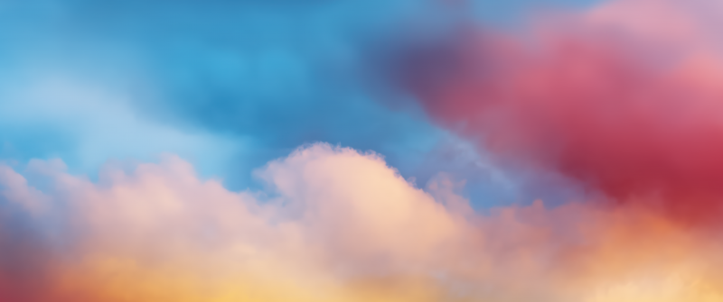 Colorful Sky, Clouds, 5K, Aesthetic