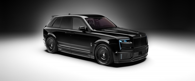 Urban Automotive Rolls-Royce Cullinan, 2025, 5K, 8K, Black cars, Dark background