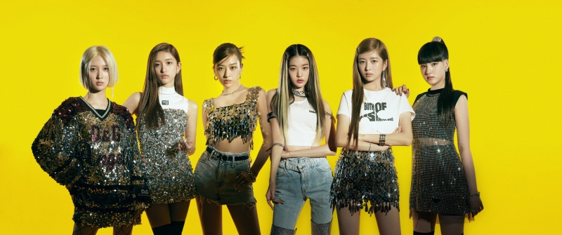 IVE (K-pop), 8K, Yellow background, An Yujin, Gaeul, Rei (IVE), Jang Wonyoung, Liz (IVE), Leeseo, 5K