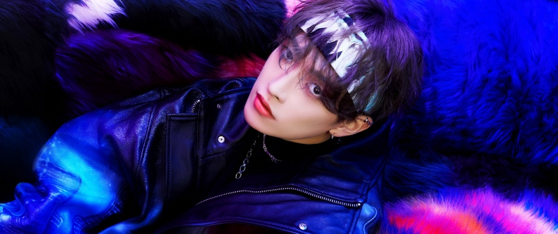 Hongjoong, ATEEZ, Vibrant, Neon, K-pop idol