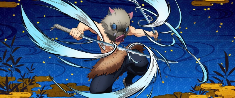 Inosuke Hashibira, Action, Demon Slayer: Kimetsu no Yaiba, Sword