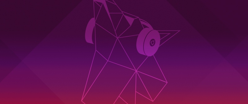 Ubuntu 19.04 (Disco Dingo), Stock, Gradient background, Geometric