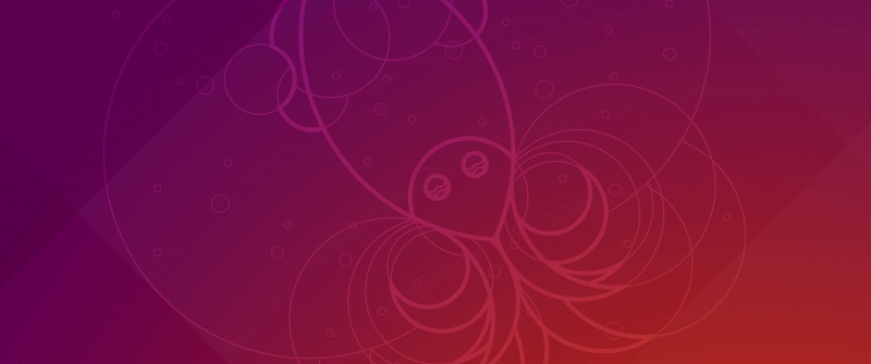 Ubuntu 18.10 (Cosmic Cuttlefish), Stock, Gradient background, Geometric