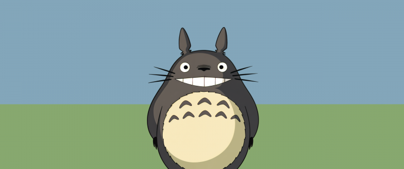 Totoro, 5K, Minimalist, My Neighbor Totoro, Studio Ghibli, Anime poster