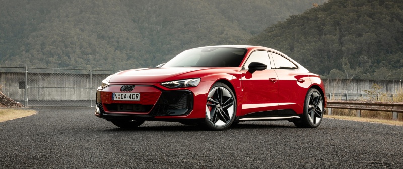 Audi RS e-tron GT, Sports sedan, Electric cars, Red cars, 5K