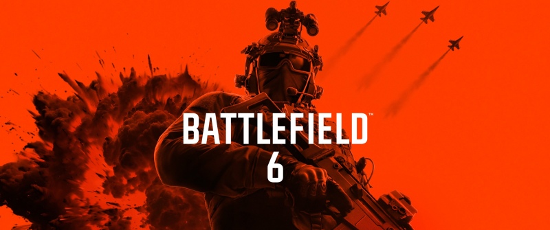Battlefield 6 Phantom Edition, Key Art, Game poster, 2026 Games, Orange background, Monochrome
