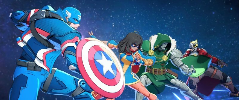 Marvel Tokon: Fighting Souls, Teaser, Game poster, Captain America, Ms. Marvel, Doctor Doom, Star-Lord, 2026 Games