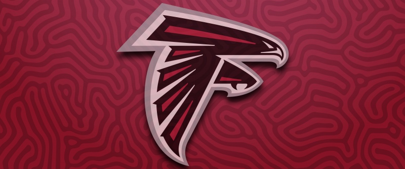 Atlanta Falcons, Logo, Red background, NFL team, American football team