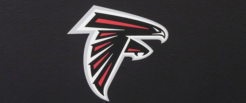 Atlanta Falcons, Minimal logo, Dark background, NFL team, 5K