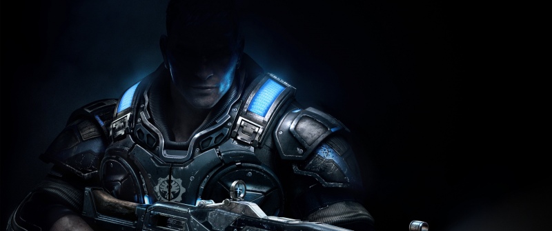 JD Fenix, Gears of War 4, Video Game, Dark background