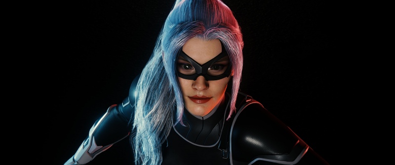 Black Cat (Felicia Hardy), Black background, AMOLED, Marvel's Spider-Man