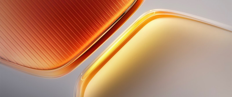 iQOO Pad 5 Pro, Stock, Orange abstract, Abstract design, Curves, Stock, Pentagon