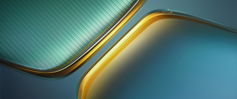 Teal, Abstract design, Curves, Stock, 5K, Pentagon