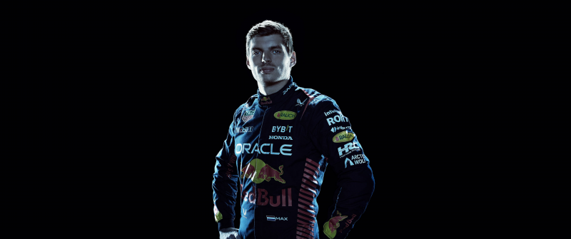 Max Verstappen, Racing driver, AMOLED, Red Bull Racing, Black background
