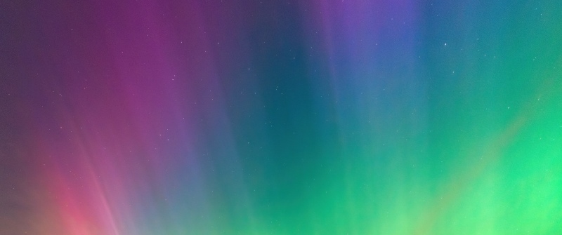 Colorful, Aurora Borealis, Night sky, Stars in sky, Gradient background, 5K