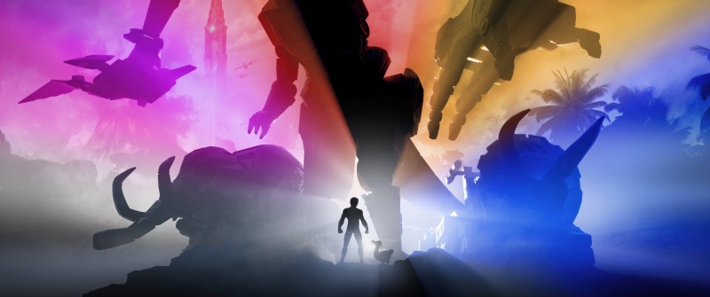 Ark: Survival Ascended, Power Rangers, 5K, Colorful