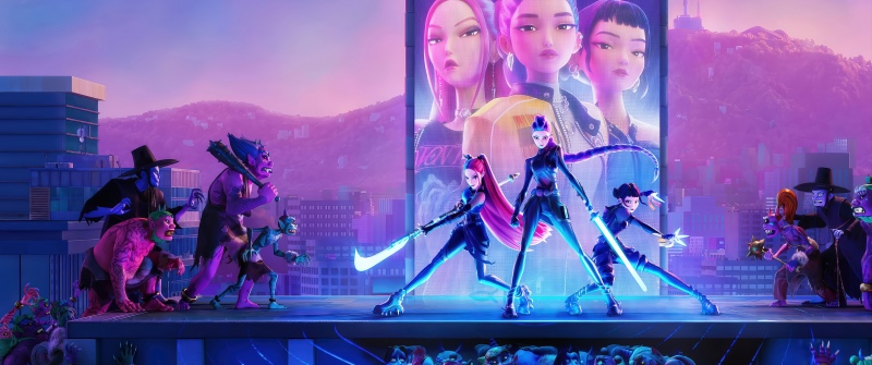 KPop Demon Hunters, 2025, Huntrix, Rumi (Huntrix), Mira (Huntrix), Zoey (Huntrix), 2025 Movies, Animation movies