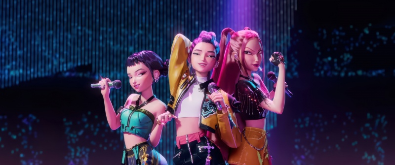 KPop Demon Hunters, Huntrix, Rumi (Huntrix), Mira (Huntrix), Zoey (Huntrix), K-pop group