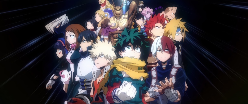 My Hero Academia, Dark background, Character art, 5K, Izuku Midoriya