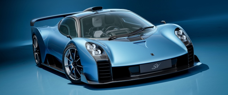 GMSV Le Mans GTR, 2026, Le Mans Hypercar, 5K, Blue background