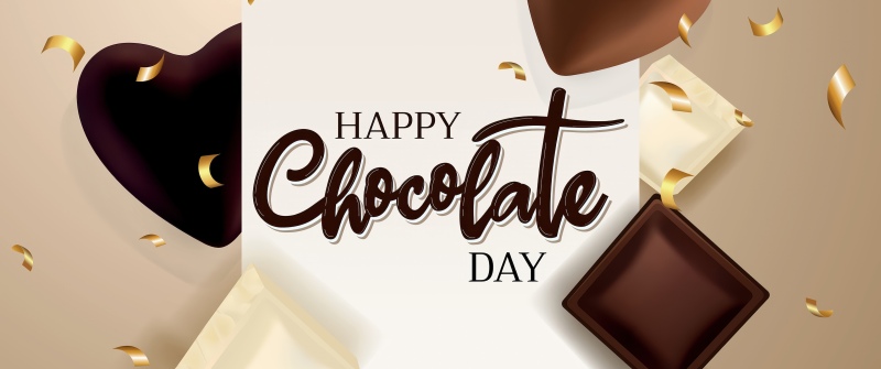Happy Chocolate Day, Confetti, July, Love hearts