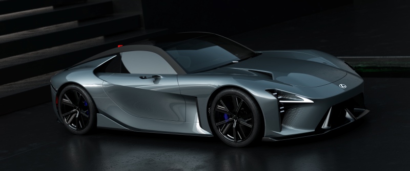 Lexus Sport Concept, 2025, Electric supercar, Dark background